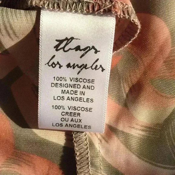 T Bags Los Angeles Printed Designed Dress Size L - Picture 6 of 8